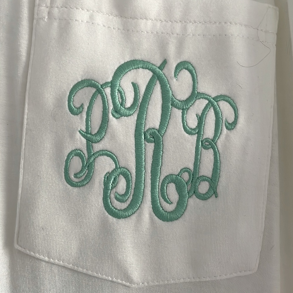 Marley Lilly white monogrammed t shirt